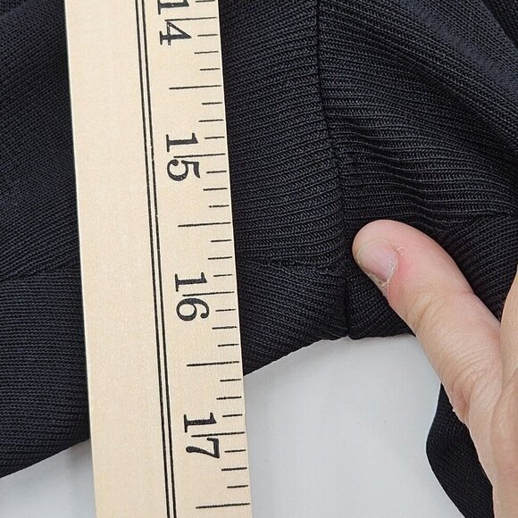 Misook Acrylic Knit Straight Leg Pant Black Women’s Size 1X High Rise Minimalist - Picture 7 of 12